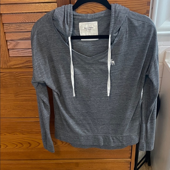 Abercrombie & Fitch Charcoal Women's Hoodie - Picture 3 of 6